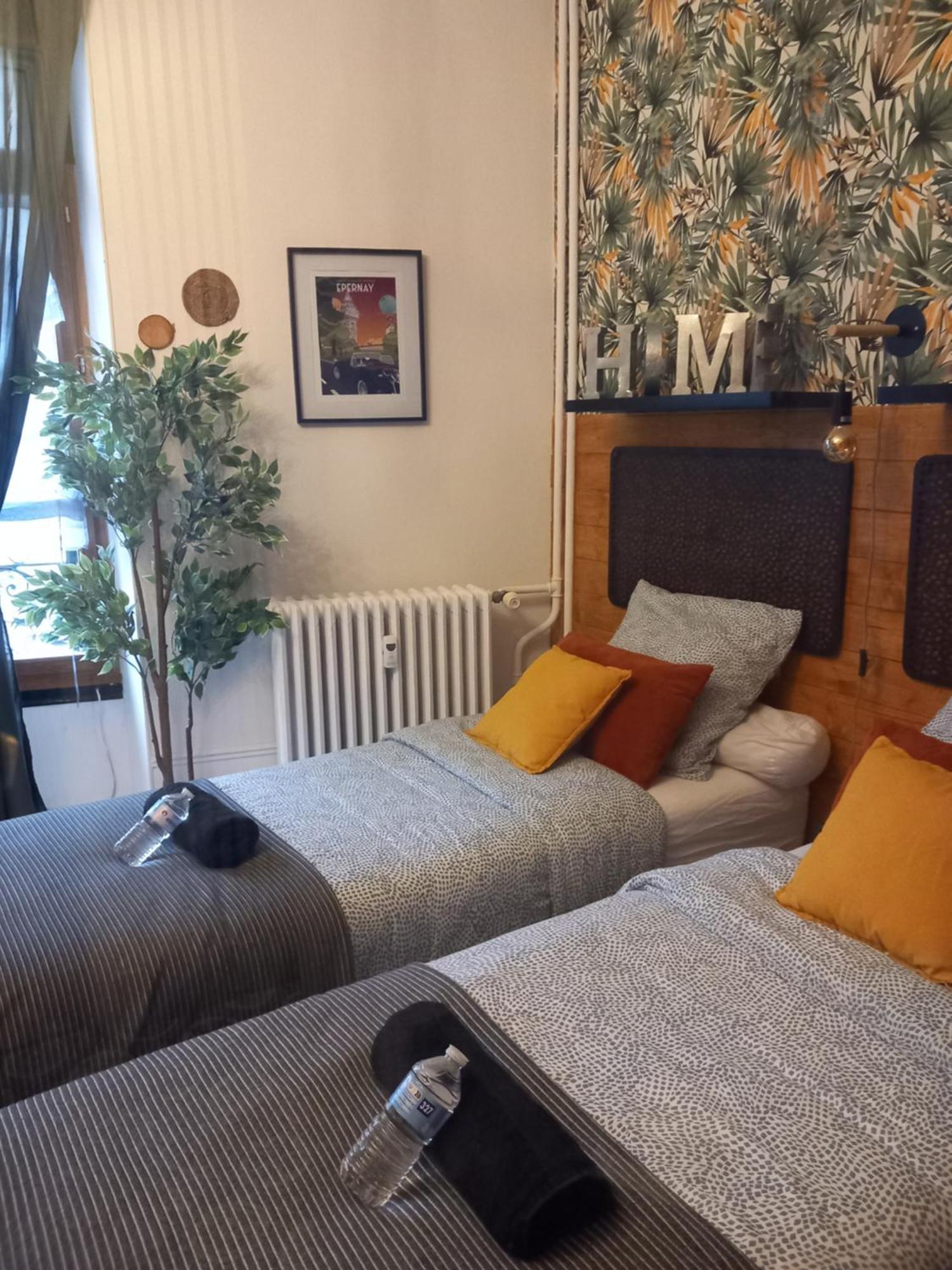 Les Loges Du Theatre Degustation Champagne Offerte Jacuzzi Sauna Jeux Velos Maison Prive 150M2 Historique 14Pers Max Emplacement Exceptionnel Et Chic, 200M De L'Avenue De Champagne, Gare, Musee, Jardins, Restaurations, Toutes Commodites 埃佩尔奈 外观 照片